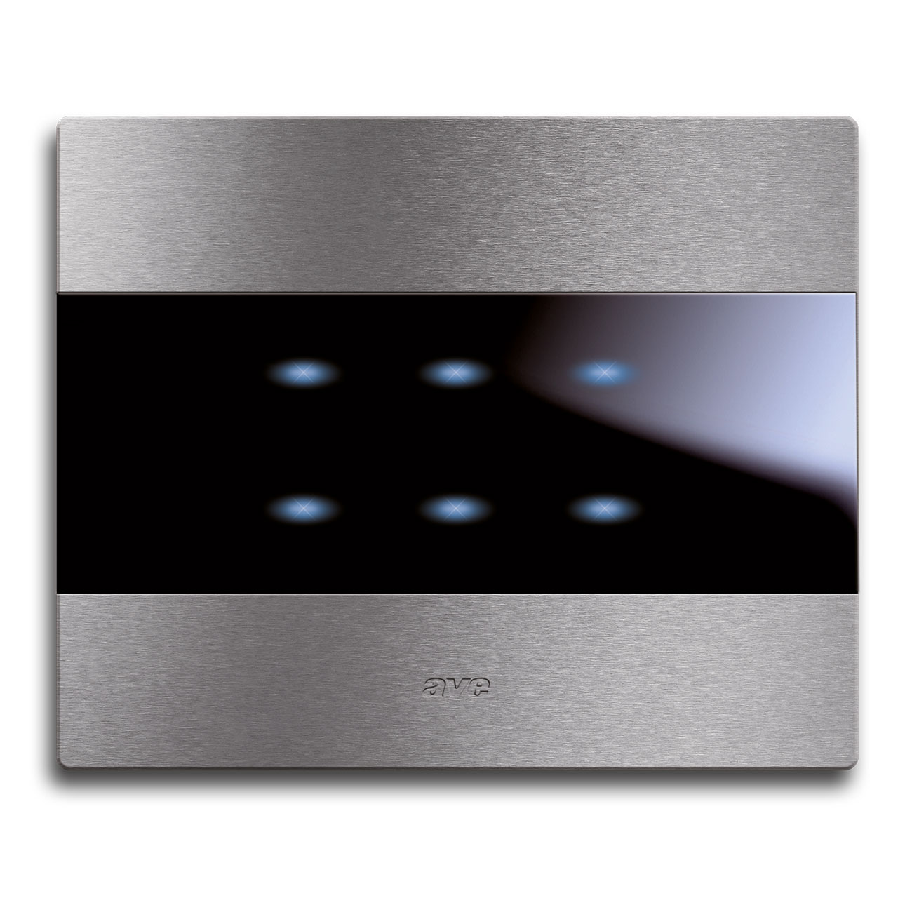 44PA22ALS - Placca Vera44 Alluminio, S44 colore alluminio naturale, con