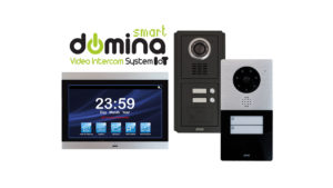 The video intercom with AVE is smart and integrated, complete of external units and 10” interactive Touch Screen