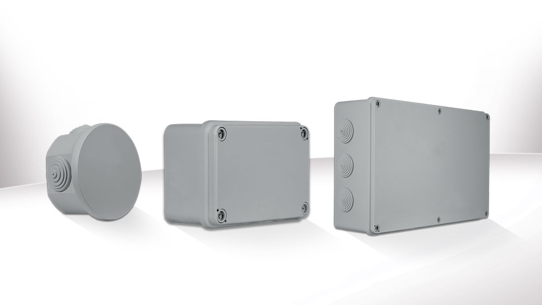 SD & SDL wall junction boxes IP44 and IP65: the best protection against water and dust