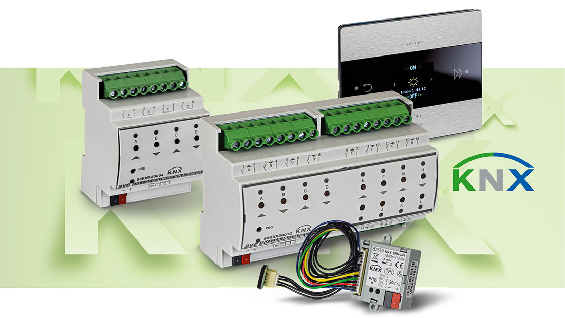 AVE expands its KNX range with DIN bar devices and a probe for back box installation